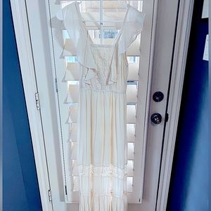 Cotton boho maxi dress.